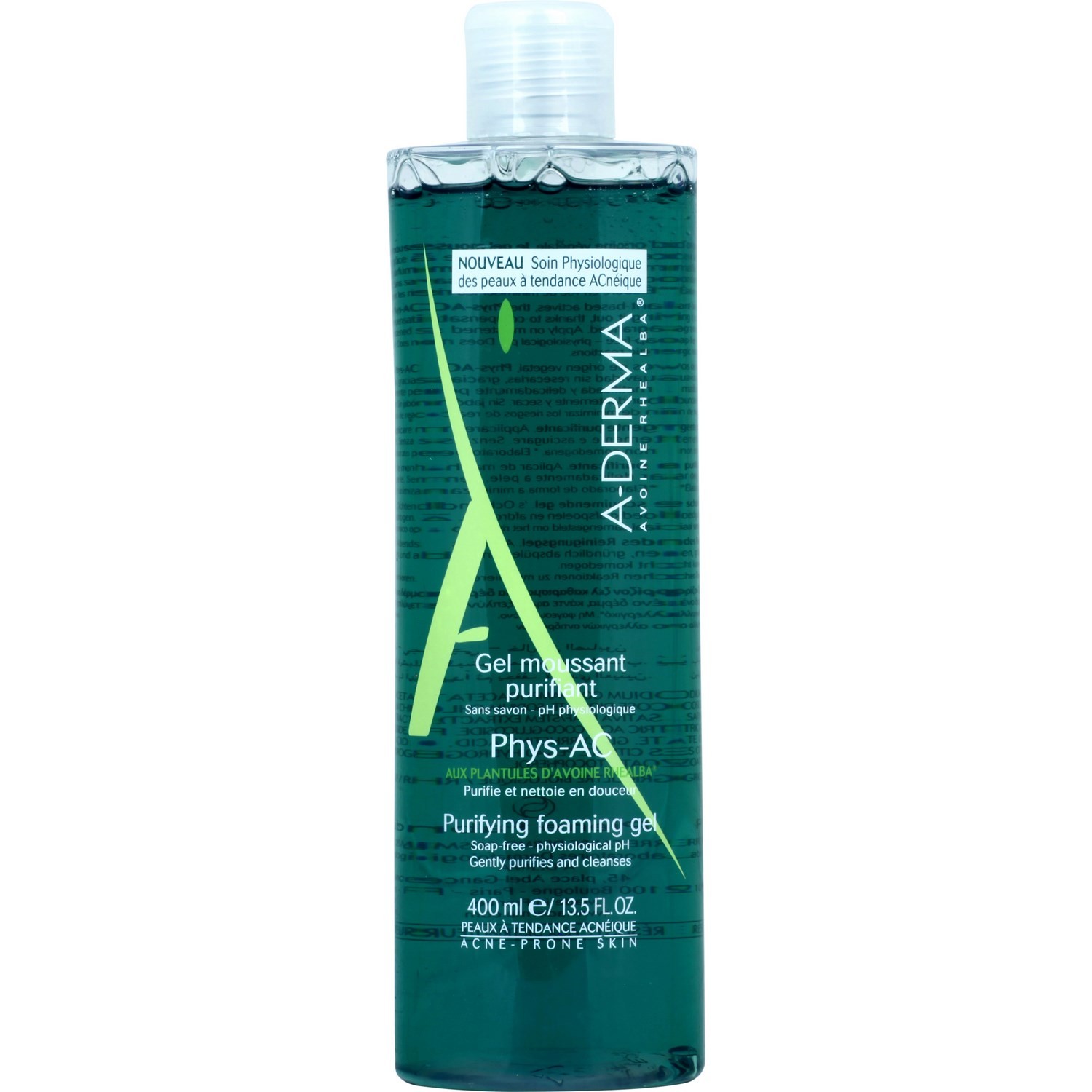 ADERMA Gel nettoyant Phys-AC moussant purifiant ADERMA code EAN 3282770037029 