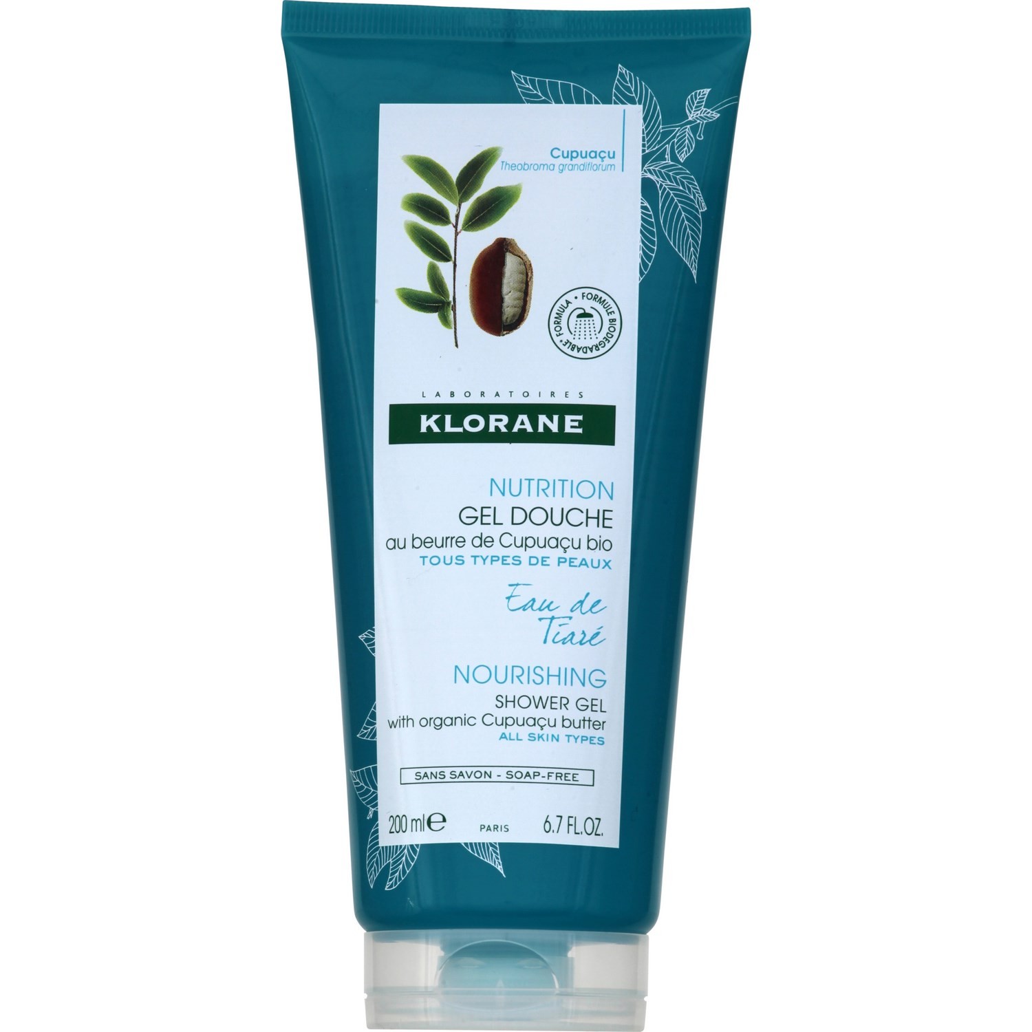 Gel douche eau de Tiaré KLORANE