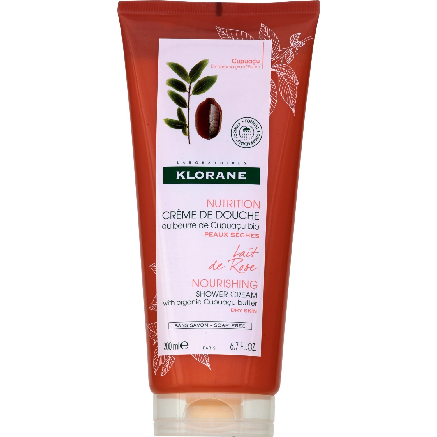 Gel douche lait de rose KLORANE
