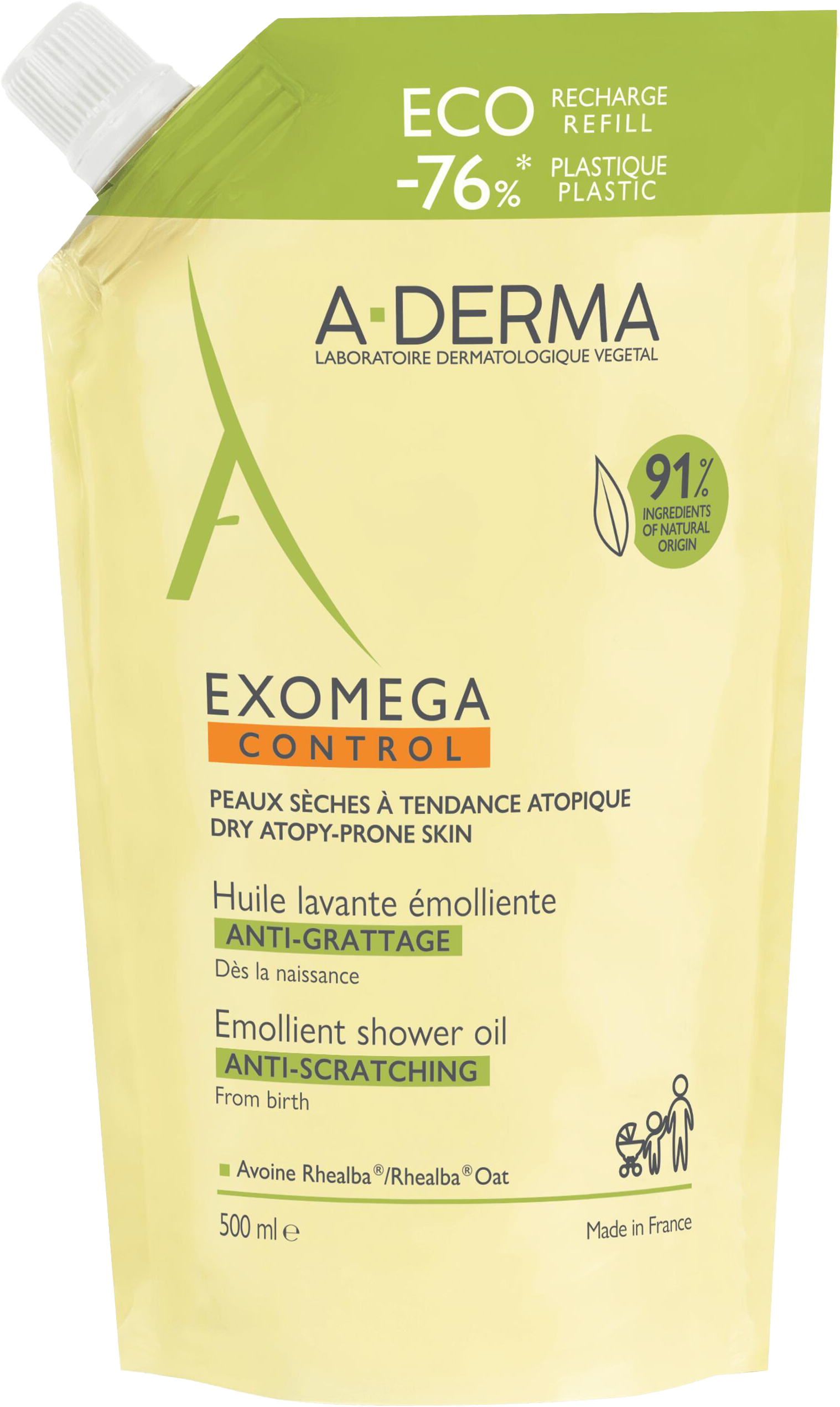  GAMME EXOMEGA GRANDS FORMATS A-DERMA code EAN 3282770388701 
