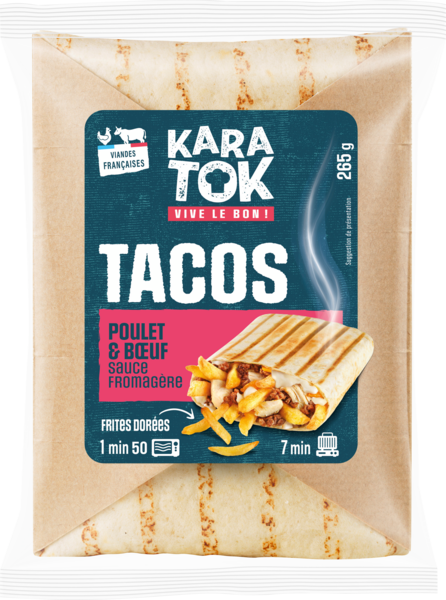 123100008 Tacos Poulet Et Boeuf Karatok code EAN 3283040000644 