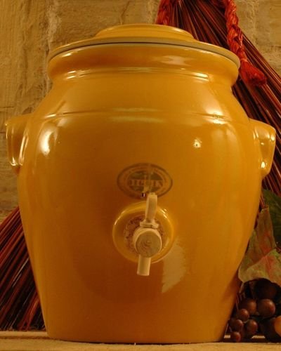 Vinaigrier jaune en grès 4 l - pvr03jp