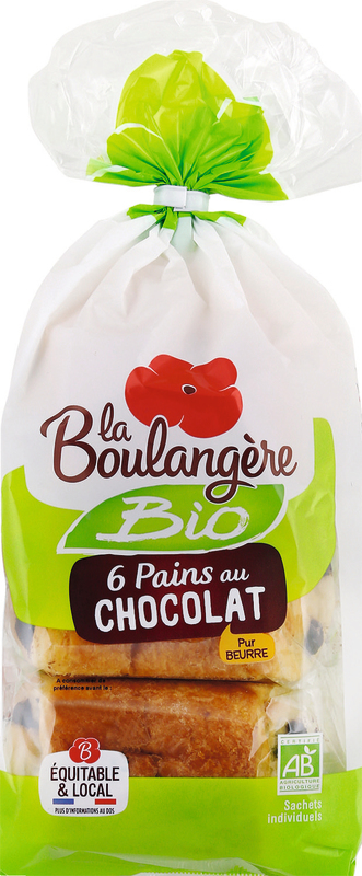 PAINS AU CHOCOLAT BIO La boulangère