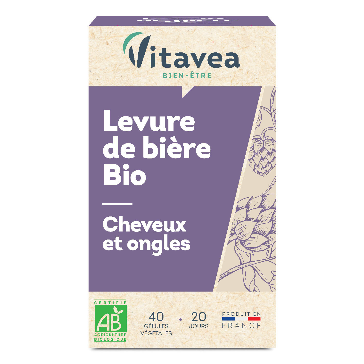 Complément alimentaire cheveux et ongles, levur...