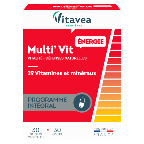 COMPLÉMENT ALIMENTAIRE MULTI'VIT ENERGIE 19 VIT...