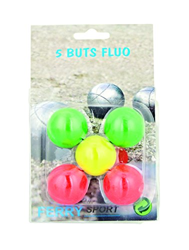 - blister 5 cochonnets buts fluo