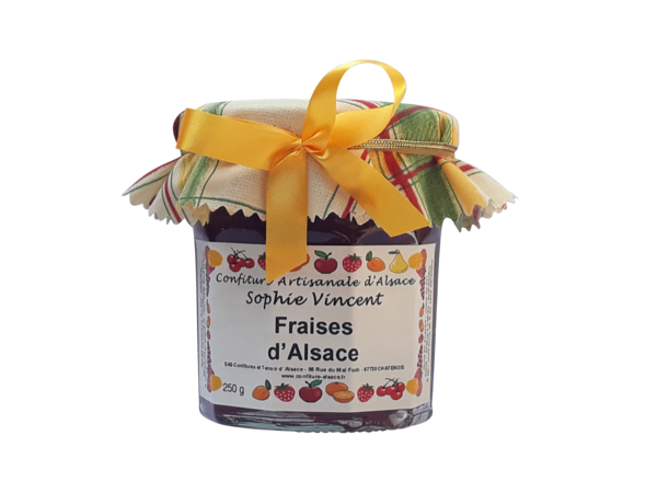 CONFITURE ARTISANALE D'ALSACE
À LA FRAISES D'ALSACE
3286462500570 SOPHIE VINCENT CONFITURE ARTISANALE D'ALSACE
À LA FRAISES D'ALSACE
3286462500570 SOPHIE VINCENT