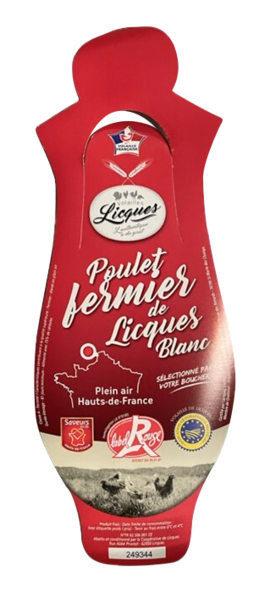LICQUES VOLAILLE POULET FERMIER LABEL ROUGE IGP  LICQUES VOLAILLE code EAN 3287890482032 