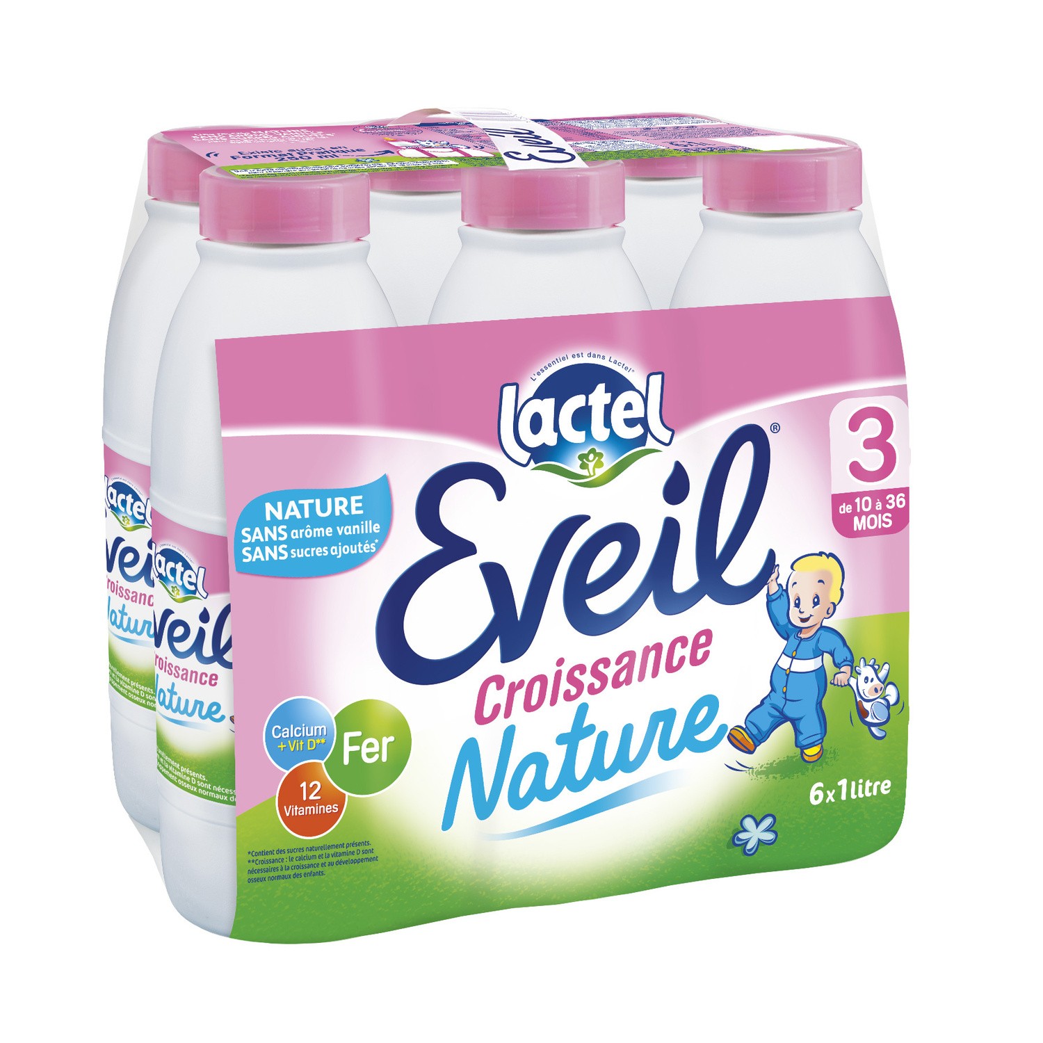  Lait bébé liquide de 10 à 36 mois  EVEIL  3288110600052