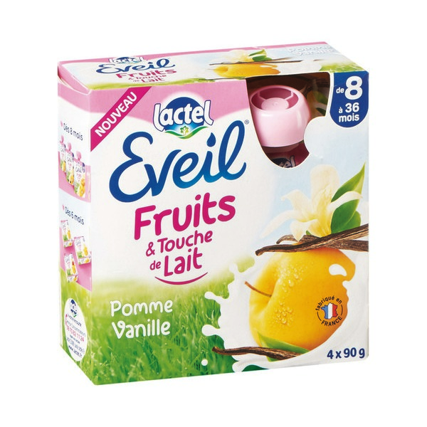 GOURDES ÉVEIL FRUITS LACTEL