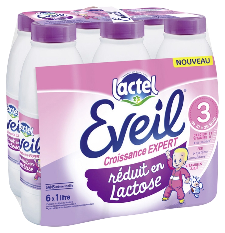 Eveil croissance expert 3 réduit en lactose Lactel