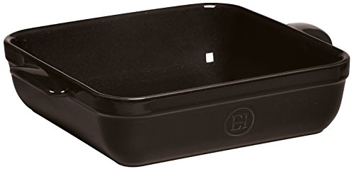 Eh799540 plat carré céramique fusain 28 x 23 x ...