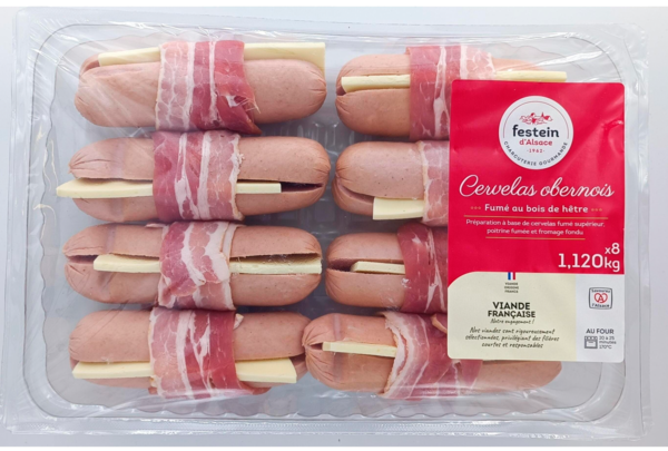 FESTEIN D'ALSAC 8 Cervelas Obernois Festein D'Alsace code EAN 3289744100390 