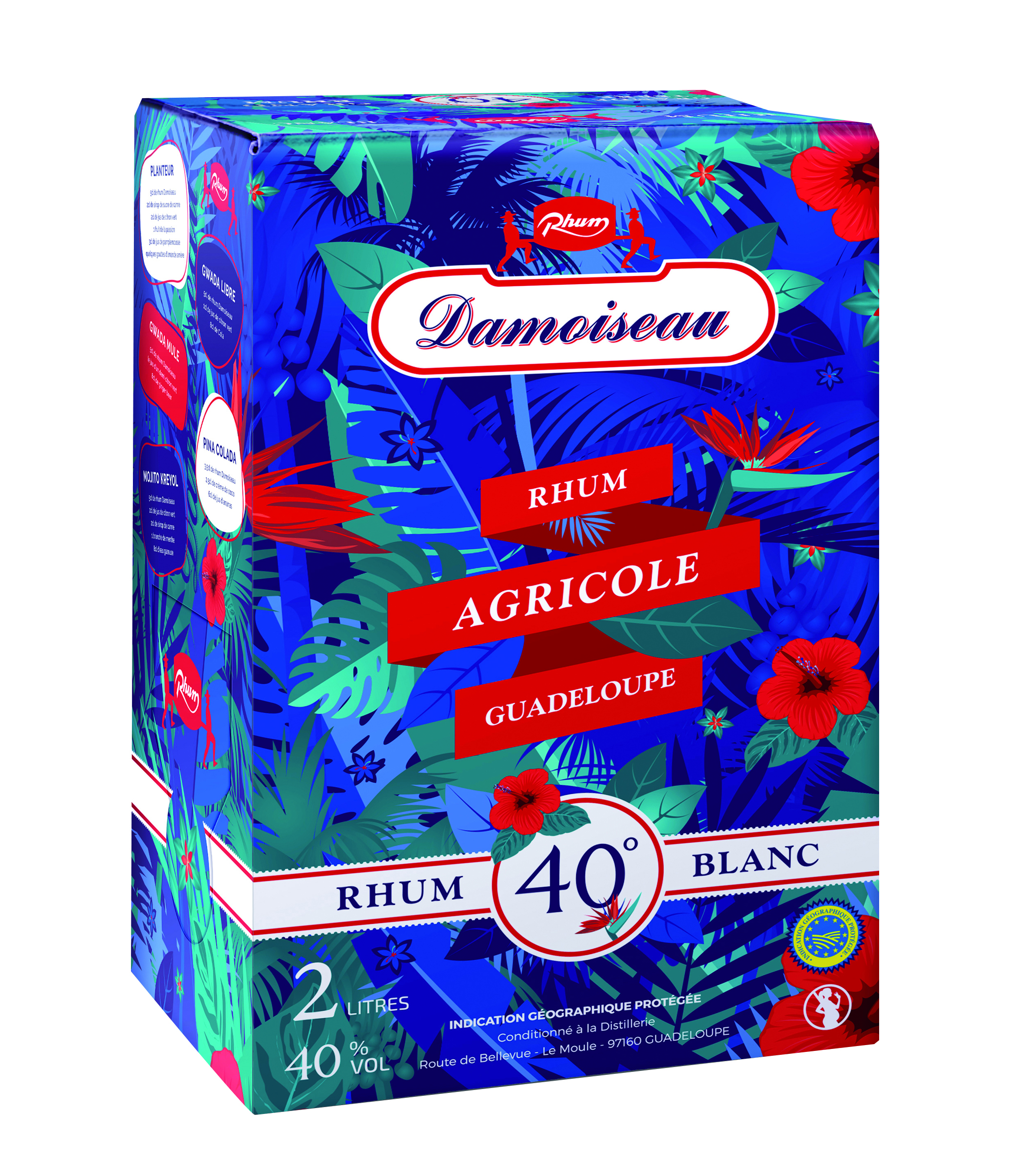 RHUM BLANC AGRICOLE DE LA GUADELOUPE 3290370031538 DAMOISEAU RHUM BLANC AGRICOLE DE LA GUADELOUPE 3290370031538 DAMOISEAU