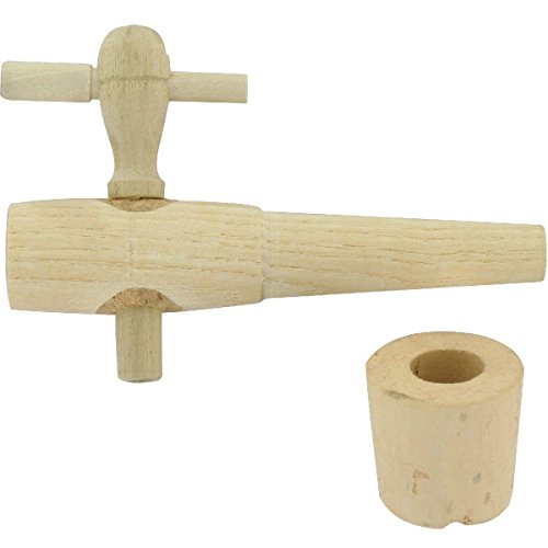 Robinet vinaigrier bois - 3,5 pouces + bouchon ...