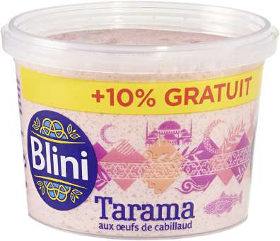 Tarama aux œufs de cabillaud Blini