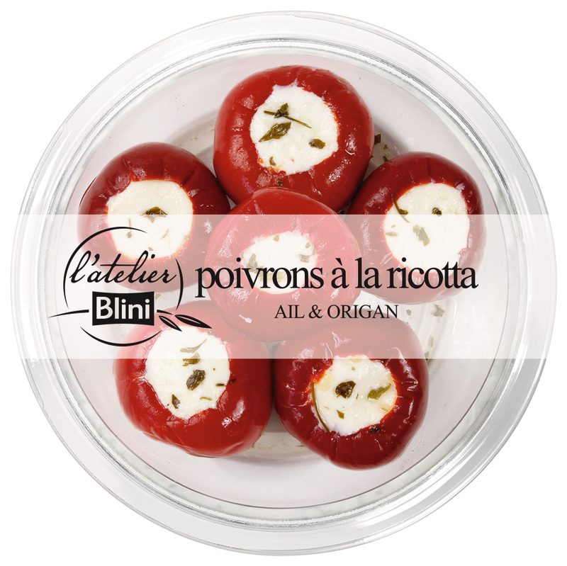 POIVRONS  À LA RICOTTA AIL & ORIGAN atelier blini