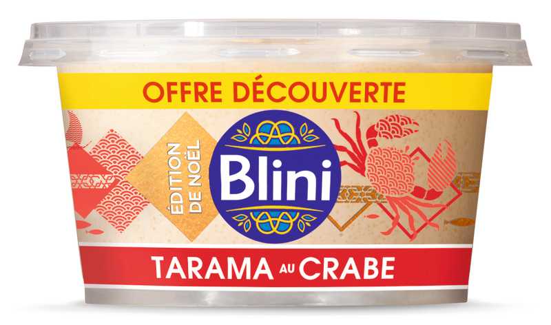TARAMA AU CRABE blini