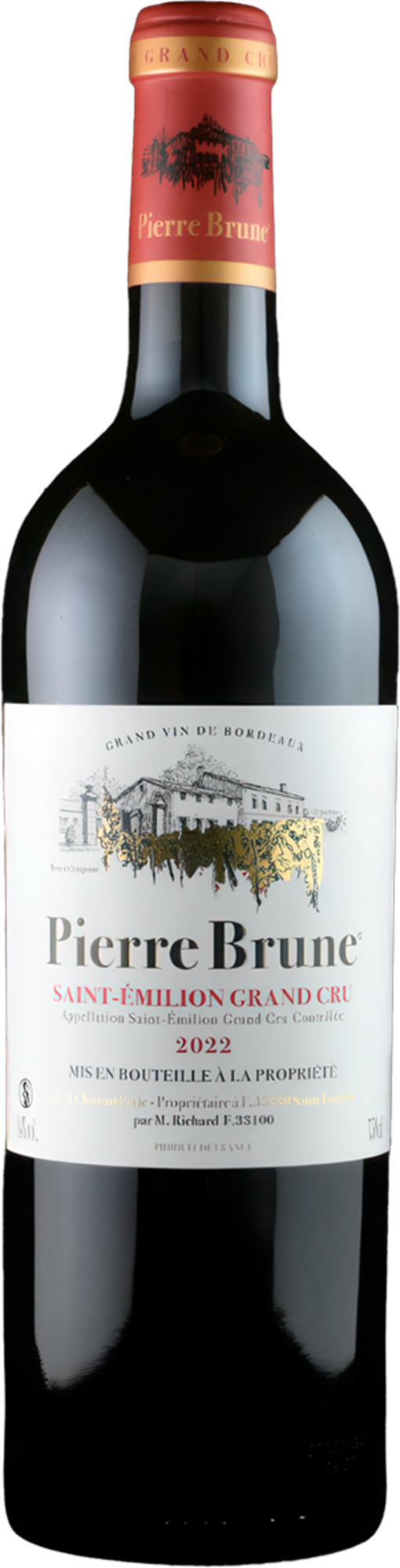 AOP SAINT-ÉMILION GRAND CRU ROUGE - PIERRE BRUN...