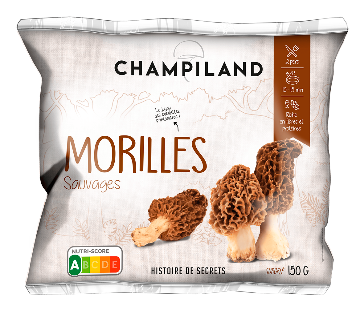 MORILLES SAUVAGES SURGELÉES