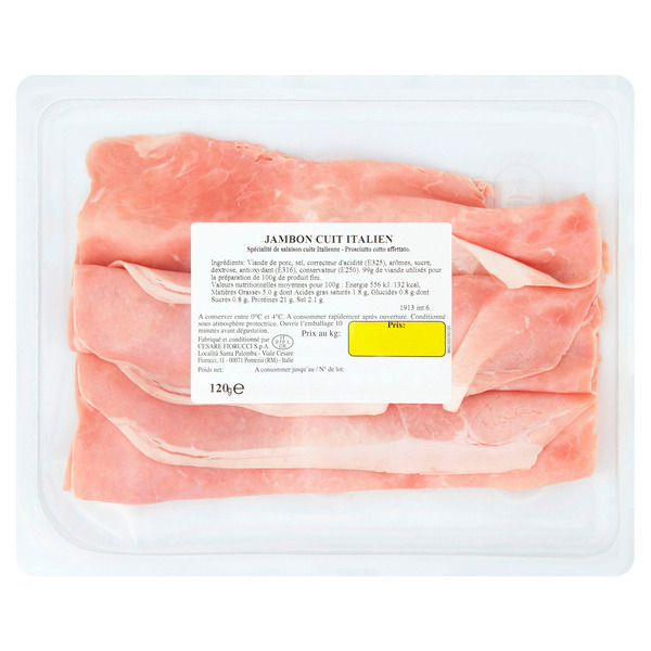 FIORUCCI CHIFFONNADE DE JAMBON CUIT ITALIEN 
 code EAN 3294380019135 