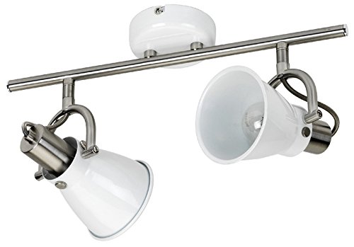 3360171 denver spot 2 lumières e14 230 v blanc ...