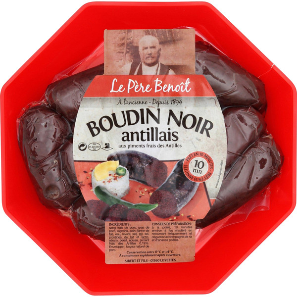 Boudin noir Antillais LE PERE BENOIT
 3295216000099 