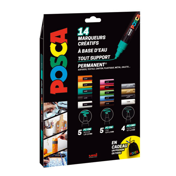 14 marqueurs de peinture 