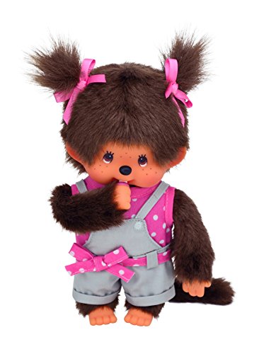 - 20079 - peluche - monchhichi fille - salopett...