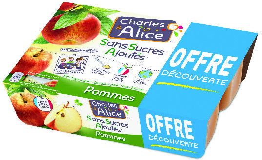 CHARLES & ALICE SANS SUCRES AJOUTÉS POMMES OFFRE DÉCOUVERTE 3297760098706 (3297760098706)