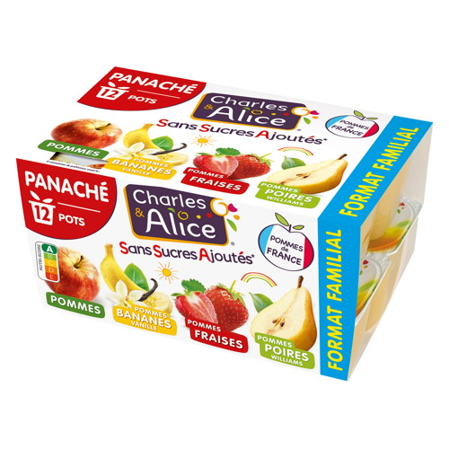 COMPOTE ENFANT PANACHÉ SANS SUCRES AJOUTÉS