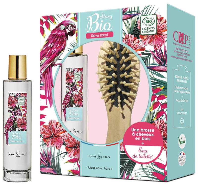 CHRISTINE ARBEL COFFRET STORY BIO REVE FLORAL EDT+BROSSE A CHEVEUX  (b) CHRISTINE ARBEL code EAN 3298839233189 