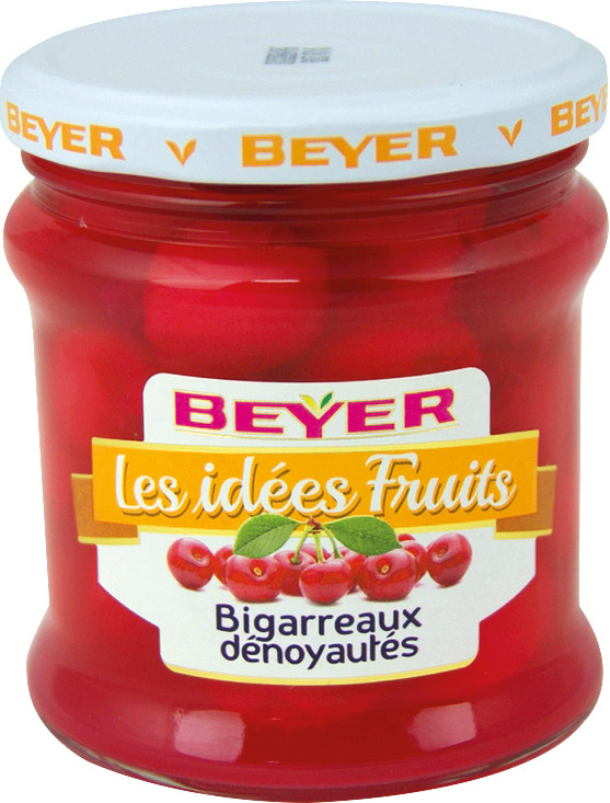 FRUITS AU SIROP DÉNOYAUTÉES