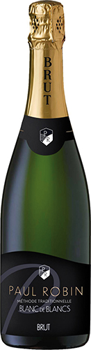 PAUL ROBIN VIN MOUSSEUX MÉTHODE TRADITIONNELLE BRUT BLANC DE BLANCS code EAN 3299641016014 