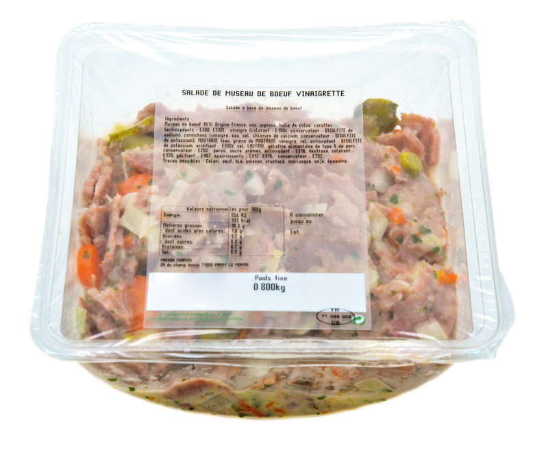 SALADE DE MUSEAU DE BŒUF maison chapuis