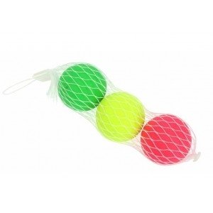 3 BALLES POUR RAQUETTE DE PLAGE ROSE JAUNE VERT...