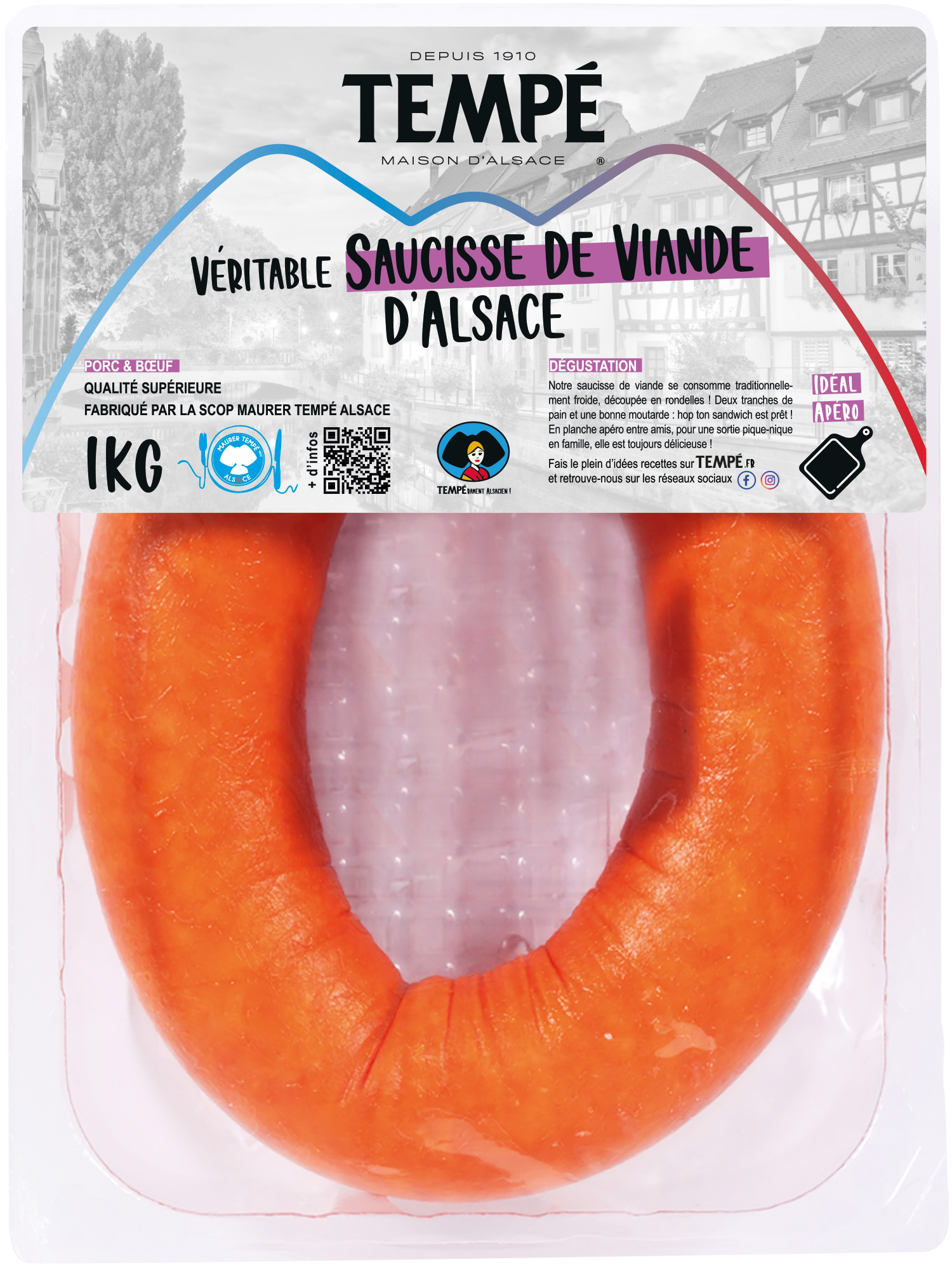 VÉRITABLE SAUCISSE DE VIANDE D'ALSACE