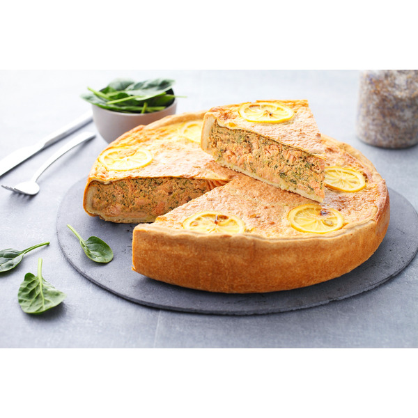 TARTE GOURMANDE SAUMON-ÉPINARD
