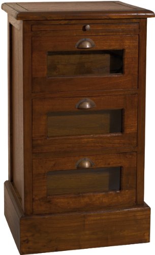 Destock Meubles Grainetier vitrine mindi 3 tiroirs 3302535008368 (3302535008368)