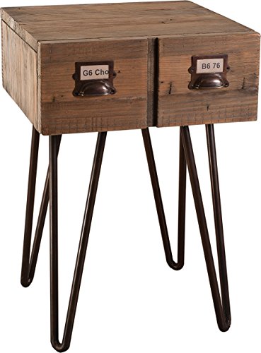 Destock Meubles Chevet pin 1 tiroir pieds métal 3302535055041 (3302535055041)