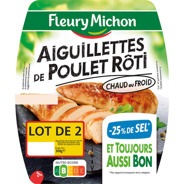 Aiguillettes de poulet rôti