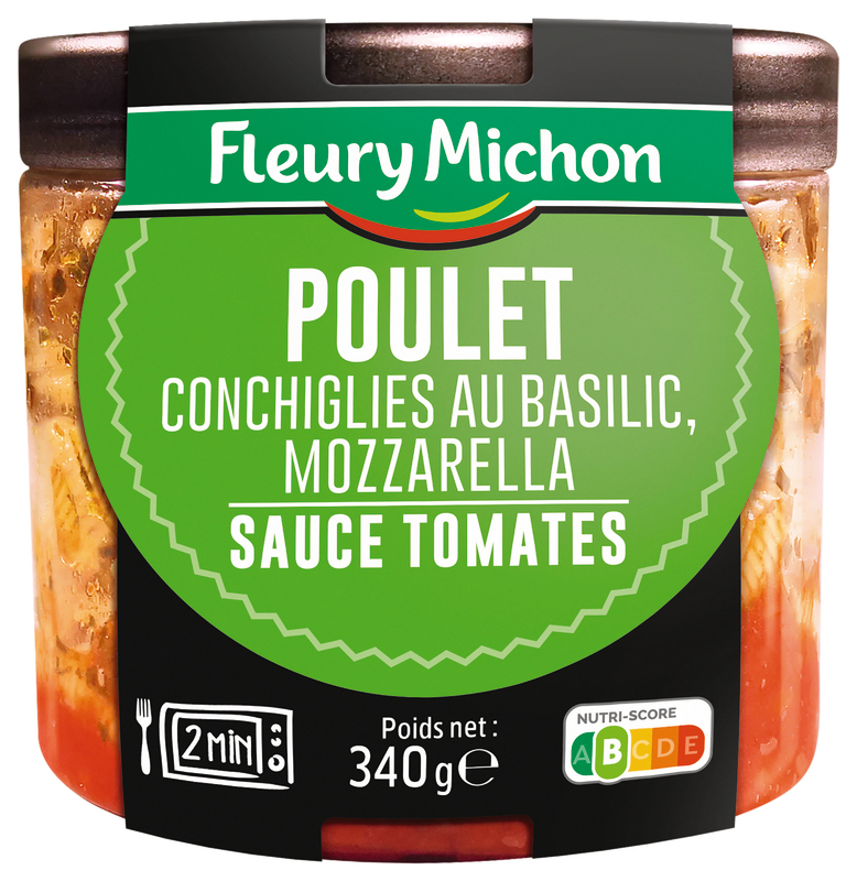 JAR CHAUDE POULET, CONCHIGLIES AU PESTO, TOMATE...
