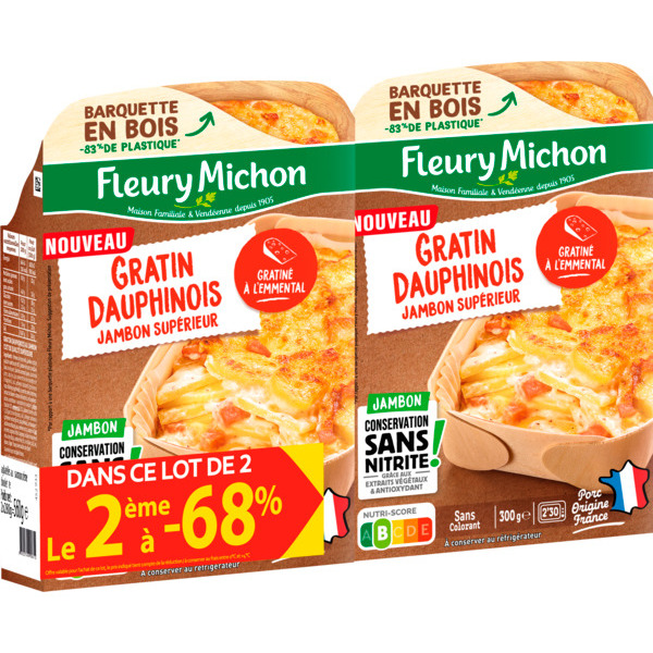 GRATIN DAUPHINOIS JAMBON SUPÉRIEUR 

