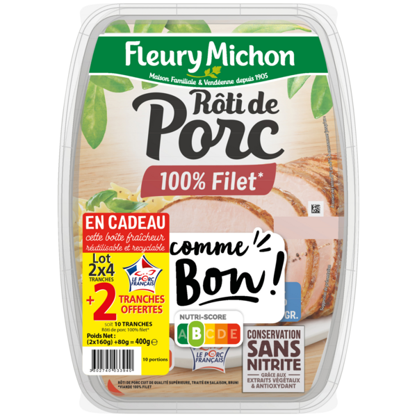 Rôti de porc cuit