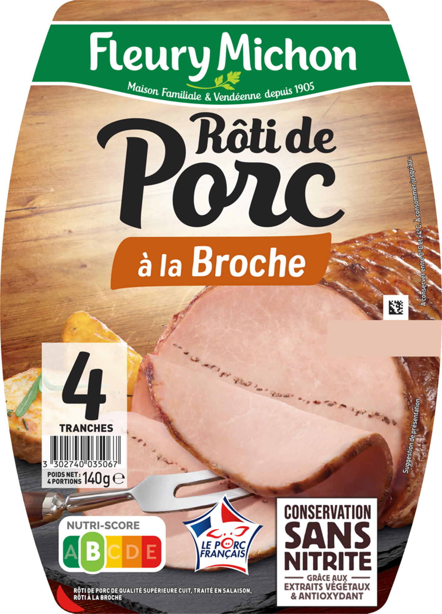 Rôti de porc à la broche