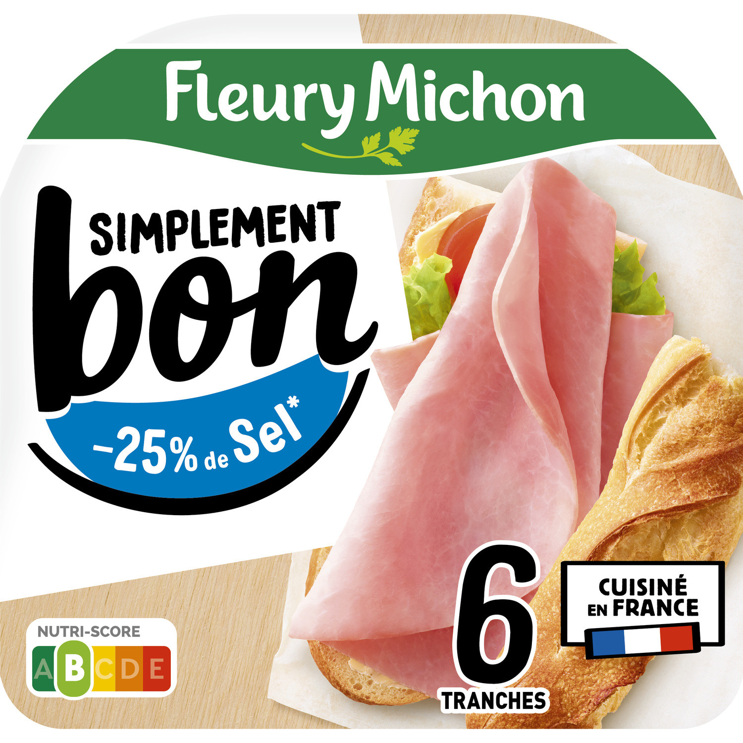 Jambon simplement bon réduit en sel sans couenn...