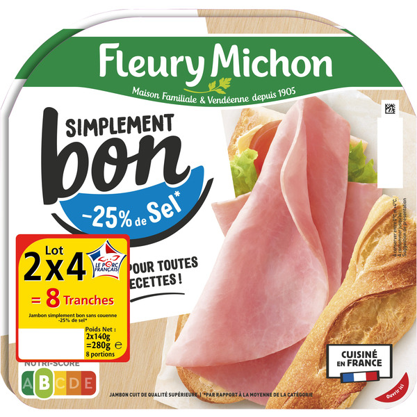 Jambon Simplement Bon -25% de sel