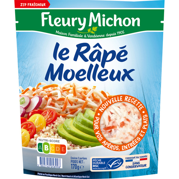FLEURY MICHON Le râpé de surimi code EAN 3302740058998 