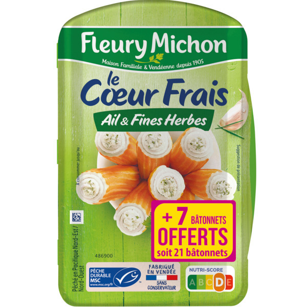  Surimi Le Coeur Frais Fleury Michon code EAN 3302740059018 