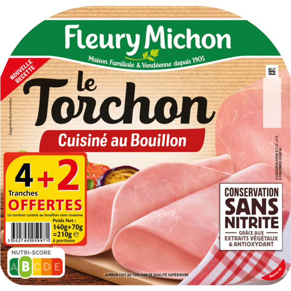  Jambon Le Torchon Fleury Michon code EAN 3302740059971 
